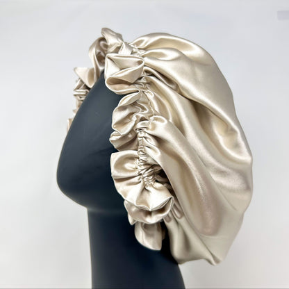 Sweet Dreams Silk Ruffle Bonnet
