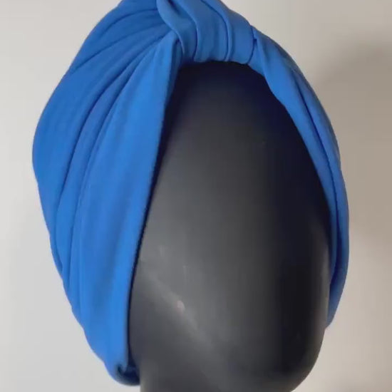 Solid Color Women’s Fashion Turban - Ladies Alopecia Hair loss & Chemo Cap Head cover, Handmade